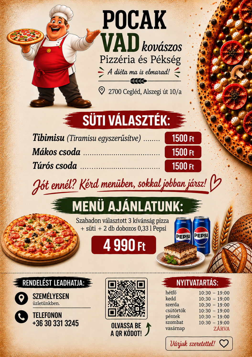 Süti választék